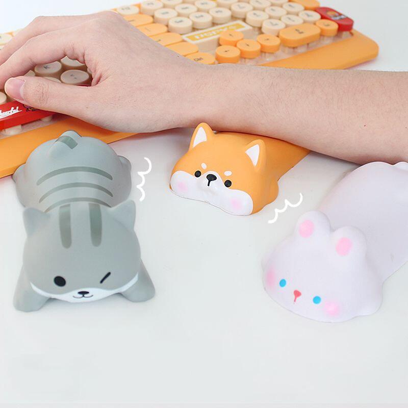 Chyi tấm lót chuột hình động vật hoạt hình dễ thương tấm lót chuột kê cổ tay tiện dụng hợp lý chống trượt cho máy tính phụ kiện máy tính xách tay chơi game văn phòng