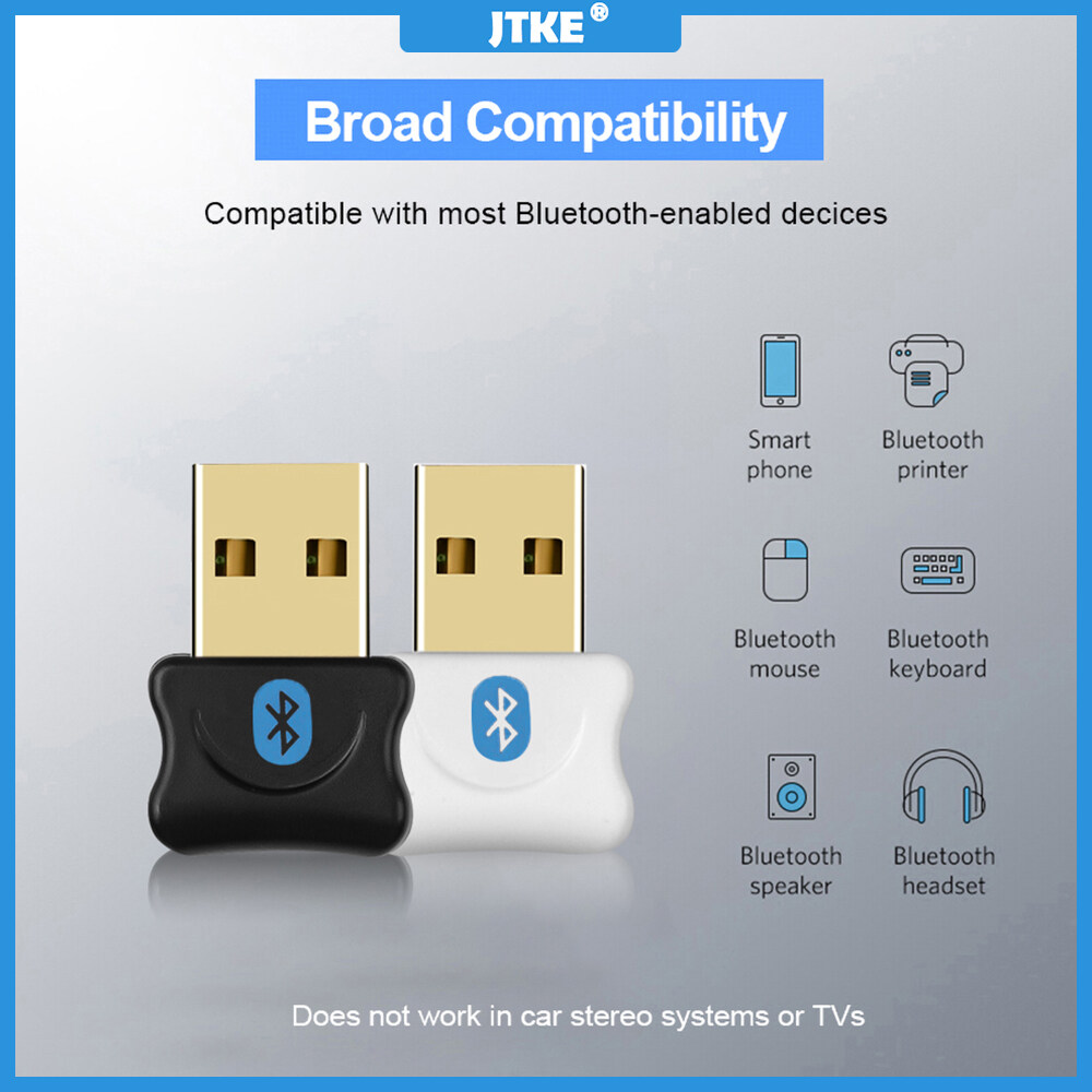 Bộ Chuyển Đổi Dongle USB Bluetooth JTKE 5.0 Cho Loa Máy Tính PC Chuột Không Dây Bộ Thu Phát Âm Thanh Nhạc Bluetooth