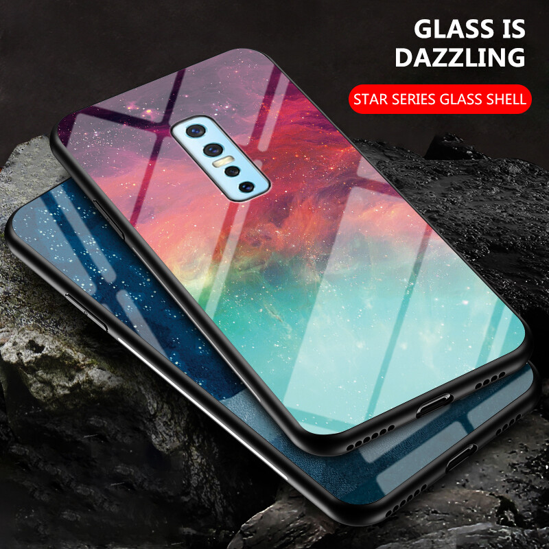 Ốp cường lực cho vivo v17 pro ốp điện thoại kính vivo v17 pro v17pro ốp lưng cứng chống sốc bảo vệ viền tpu mềm
