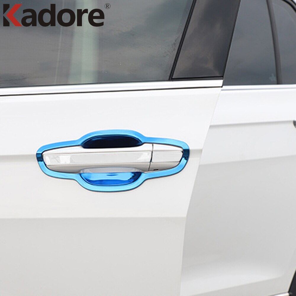 For Volkswagen VW T-Cross Tcross 2018-2021 2022 Stainless Steel Door Hle L Cover Trims Car Styling Essories