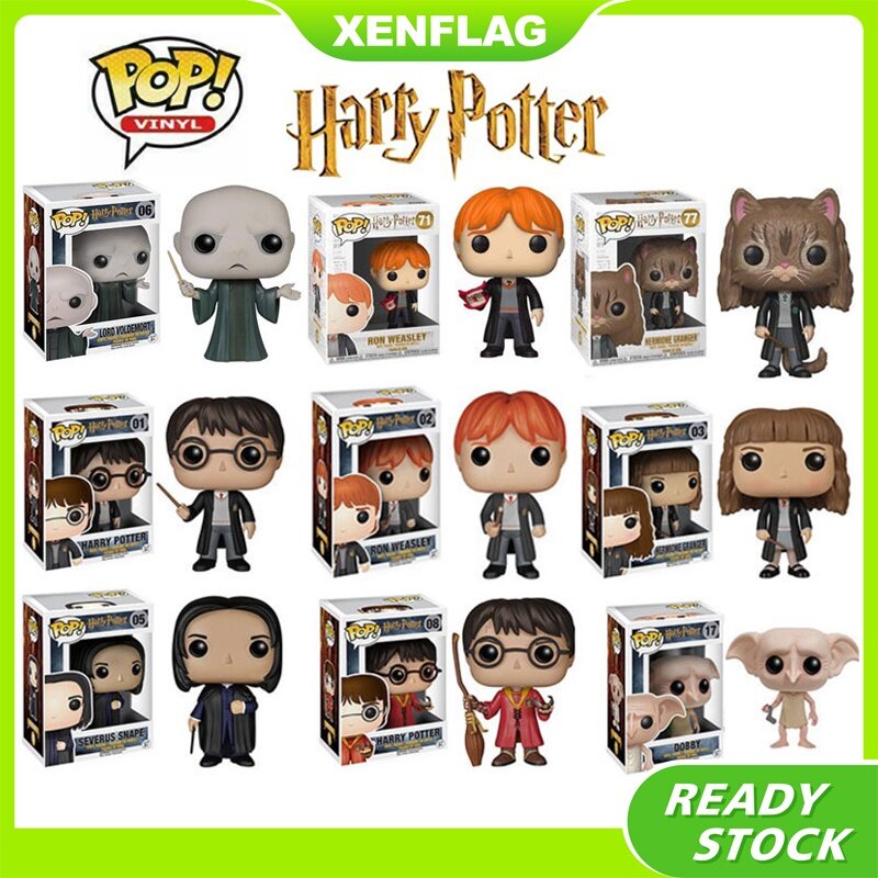 Mô hình nhân vật mainan Funko POP Harry Potter/ron weasley/Luna voldemort/lovegood/Hermione/Dobby/SNAPE
