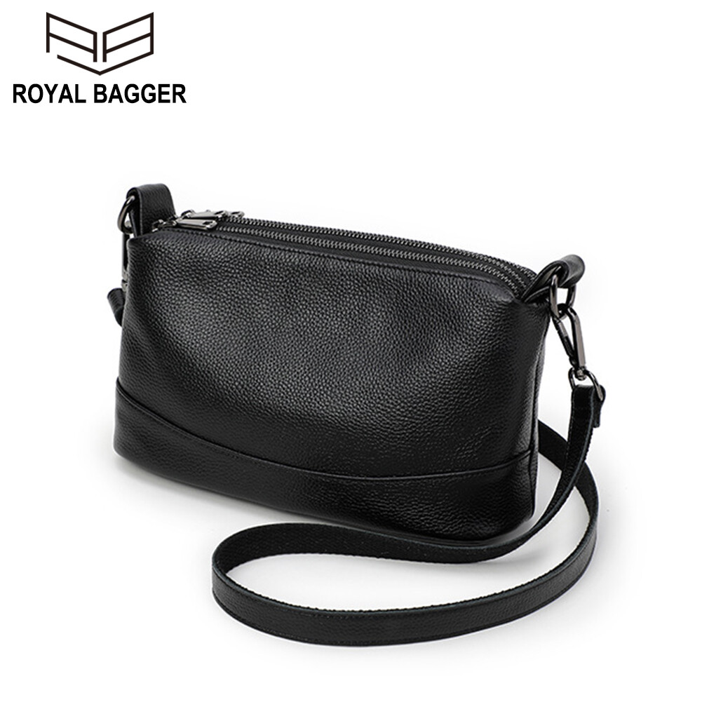 Royal Bagger Vai Túi Đoe Chéo Cho Nữ Cô Gái Da Bò Thật Mới Nữ Thường Ngày Thanh Lịch Túi Đeo Chéo Túi Xách Thời Trang