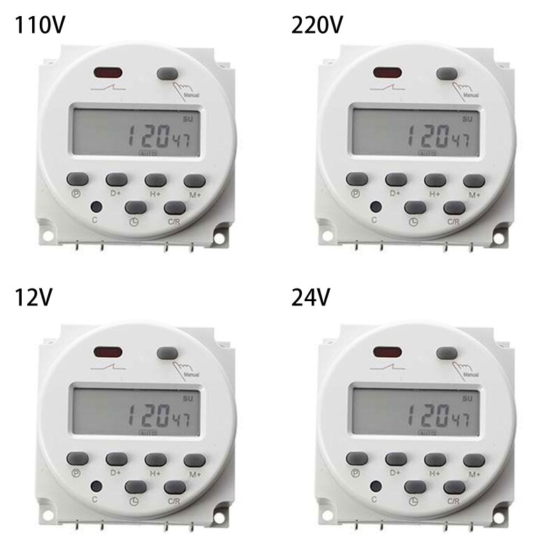 Cn101a công tắc điều khiển thời gian máy vi tính hẹn giờ kỹ thuật số tự động hẹn giờ lập trình màn hình lcd 110v/220v/24v/12v