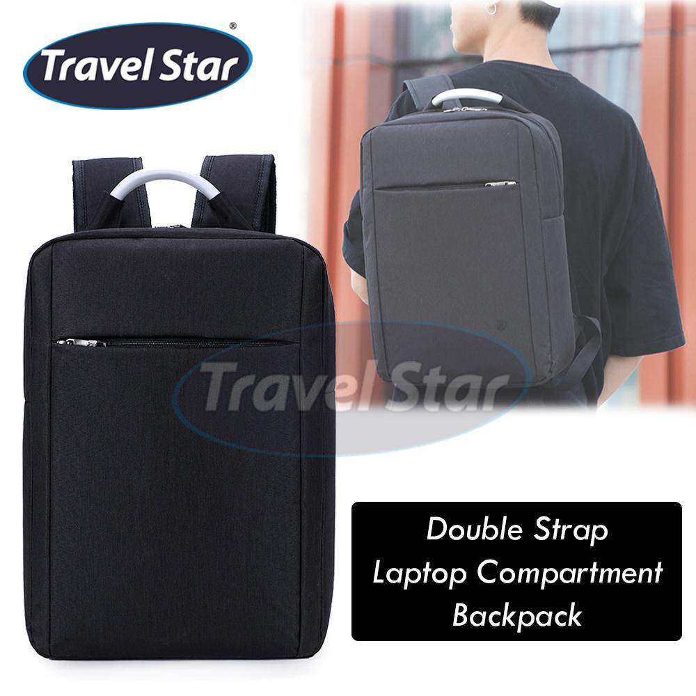TRAVEL STAR 9809 Premium Double Strap Laptop Backpack with Laptop Compartment (Up to 15 inch)