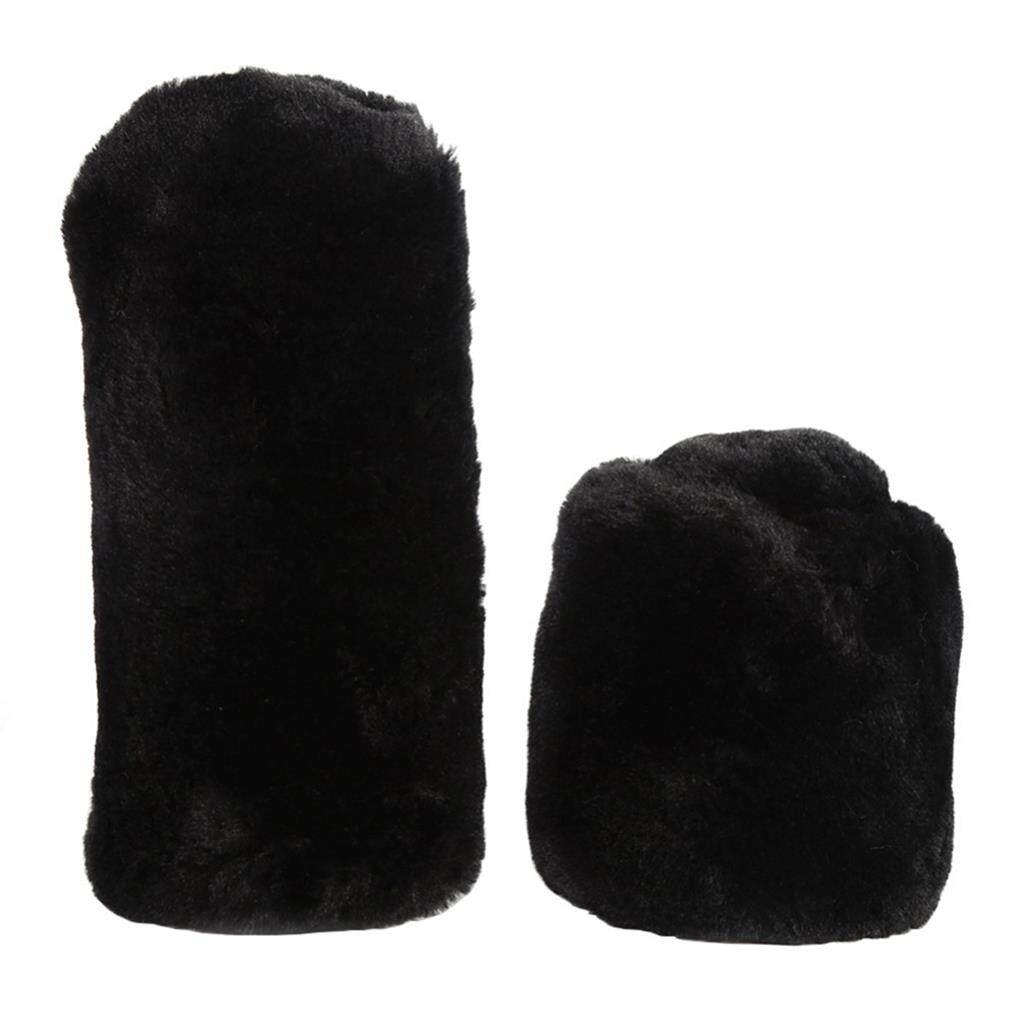2pcs Polyester Winter Handbrake Cover Stay Stylish And Warm In Cold