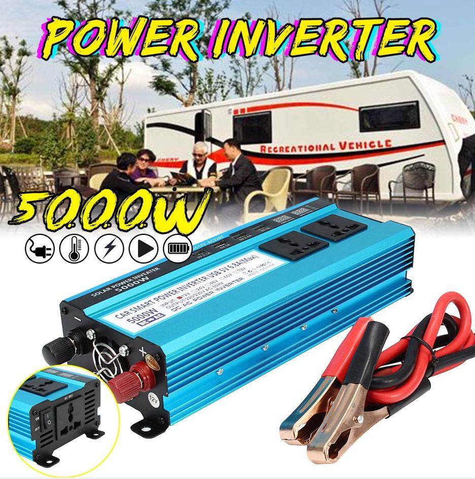 Solar Power Car Inverter 5000W P eak DC 12/24/48V To AC 220V Modified Sine Wave Converter