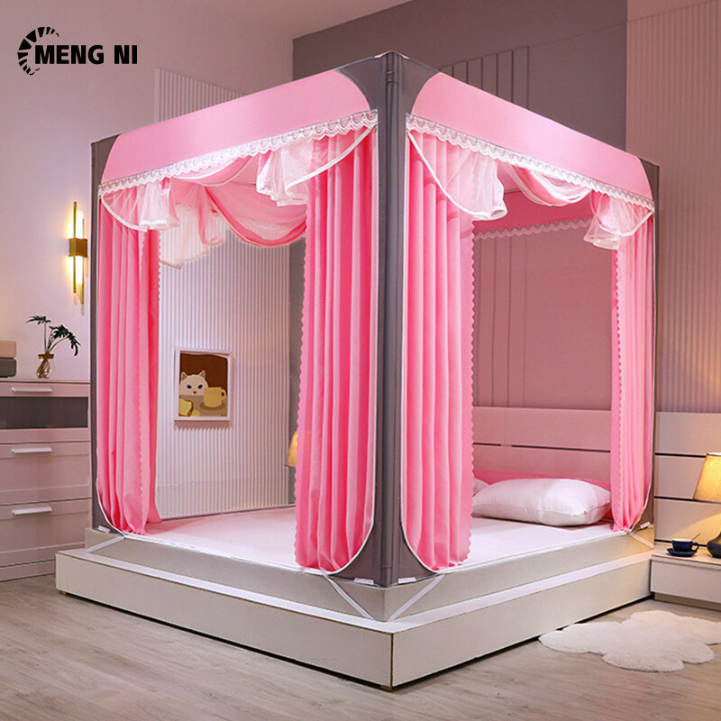Hangdian màn chống muỗi màn khóa kéo kiểu giường màn chống muỗi màn chống muỗi chống muỗi chống rơi cho bé màn chống muỗi đỉnh vuông