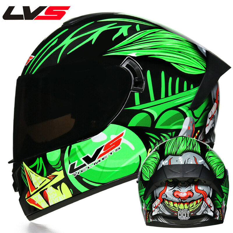 LVS helmet male motorcycle full helmet covered electric car four