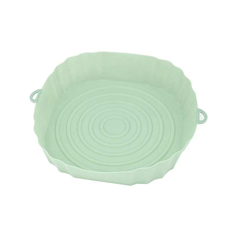 🔥🔥🔥[Quick delivery in stock] 21cm Air Fryers Oven Baking Tray Fried Chicken Basket Mat AirFryer Silicone Pot Round Replacemen Grill Pan Accessories