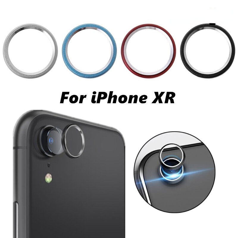 Vòng bảo vệ máy ảnh bằng kim loại tương thích với iphone xr vỏ bảo vệ ống kính sau bằng hợp kim nhôm