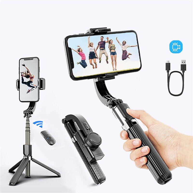 gimbal stabilizer l08 selfie stick tripod