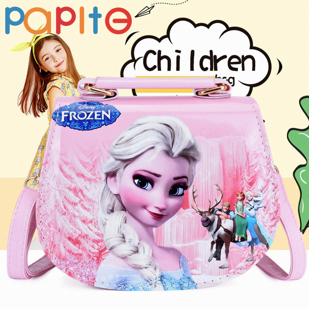 PAPITE Froze-n Handbag for Girls Toddlers Waterproof PU Cover Cartoon