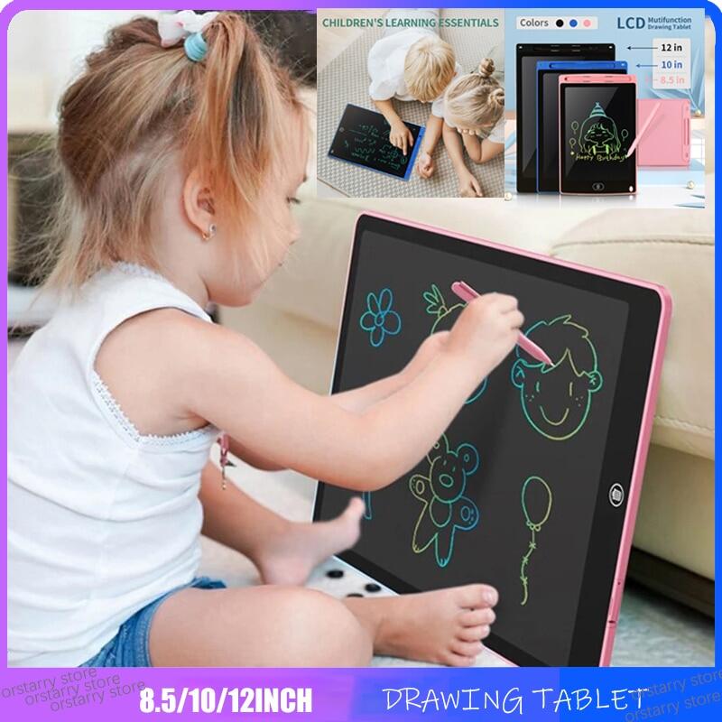 Bảng vẽ LCD 8.5/10/12 inch cho đồ chơi trẻ em dụng cụ vẽ tranh đồ điện tử bảng viết quà tặng đồ chơi giáo dục cho trẻ em bé trai