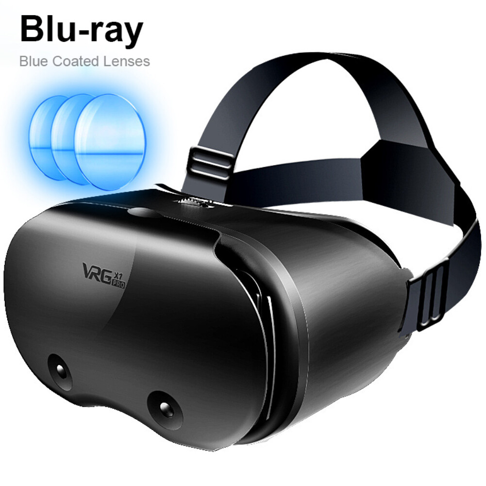 Elgitech【ready Còn Hàng/Giảm Giá 】Kính VR VRGPRO X7 Kính VR Góc Rộng Trực Quan Toàn Màn Hình Thực Tế Ảo Cho Các Thiết Bị Kính Mắt Điện Thoại Thông Minh 5 Đến 7 Inch
