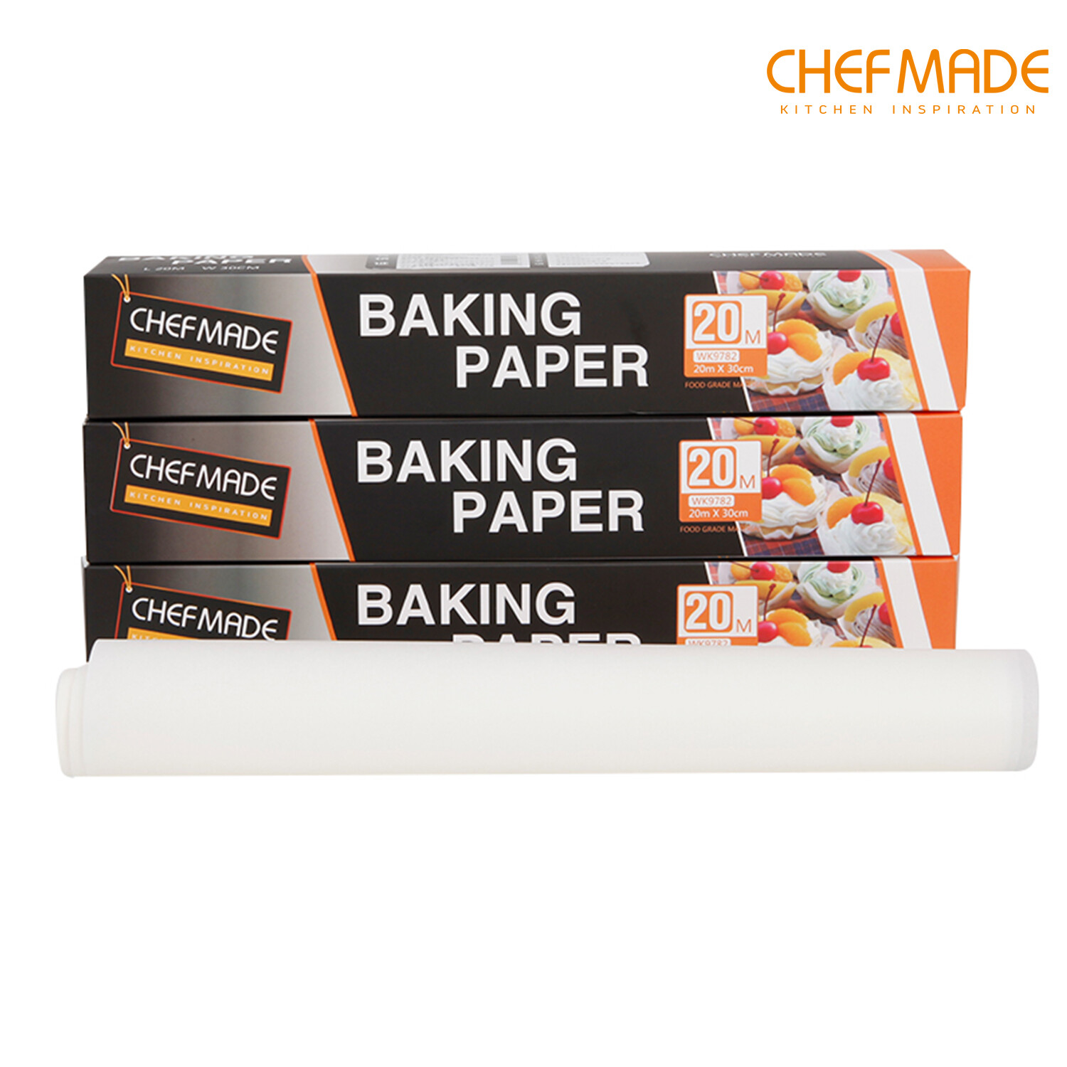 CHEFMADE Greaseproof Lò Nướng Baking Giấy Dùng Cho Nấu Ăn 10M Giấy Sáp Giấy Da Giấy Hình Chữ Nhật Tấm Nướng Cho Bakery BBQ Party WK9135