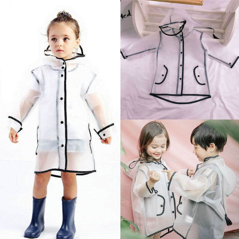 Áo Mưa Nikit Trong Suốt Cho Bé Trai Áo Mưa Có Mũ Chống Thấm Nước Cho Trẻ Em Bé Gái Trẻ Tập Đi