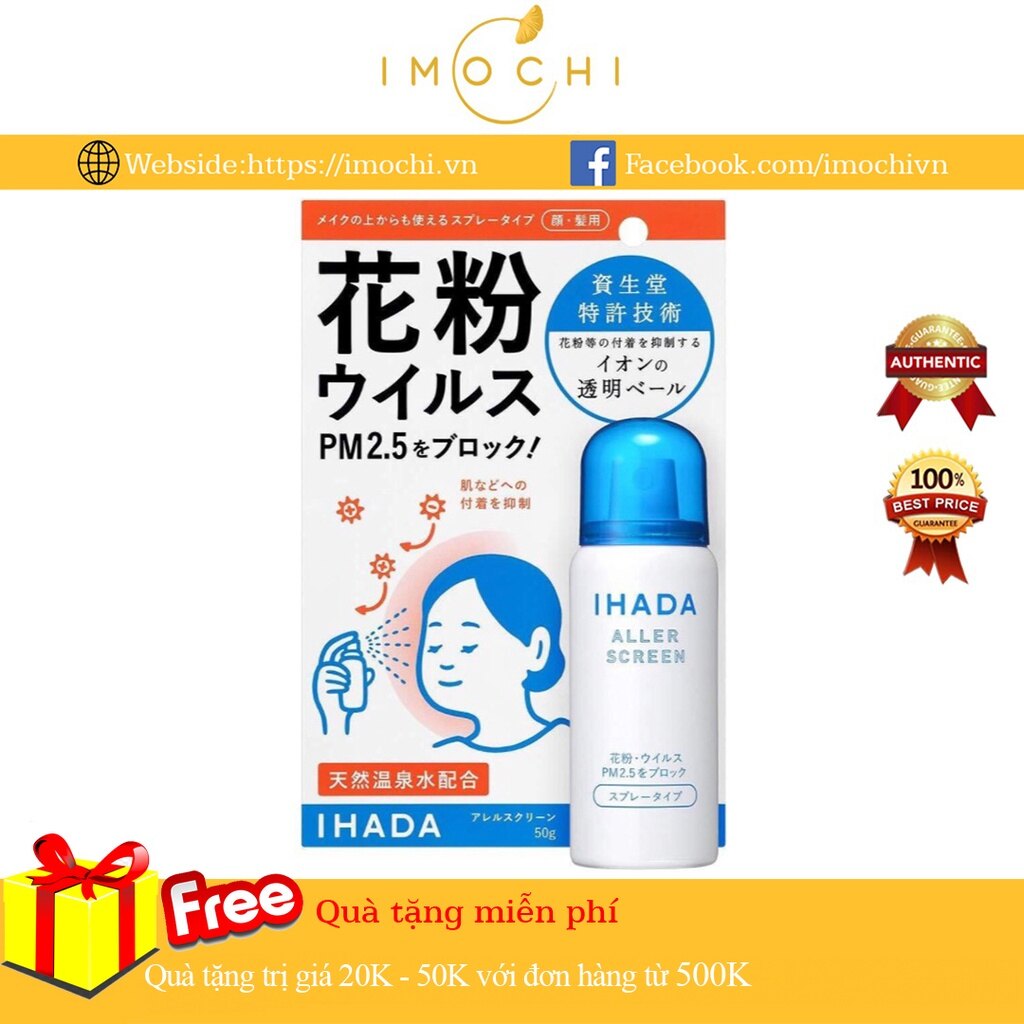 Xịt kháng khuẩn ihada nhật bản 50g