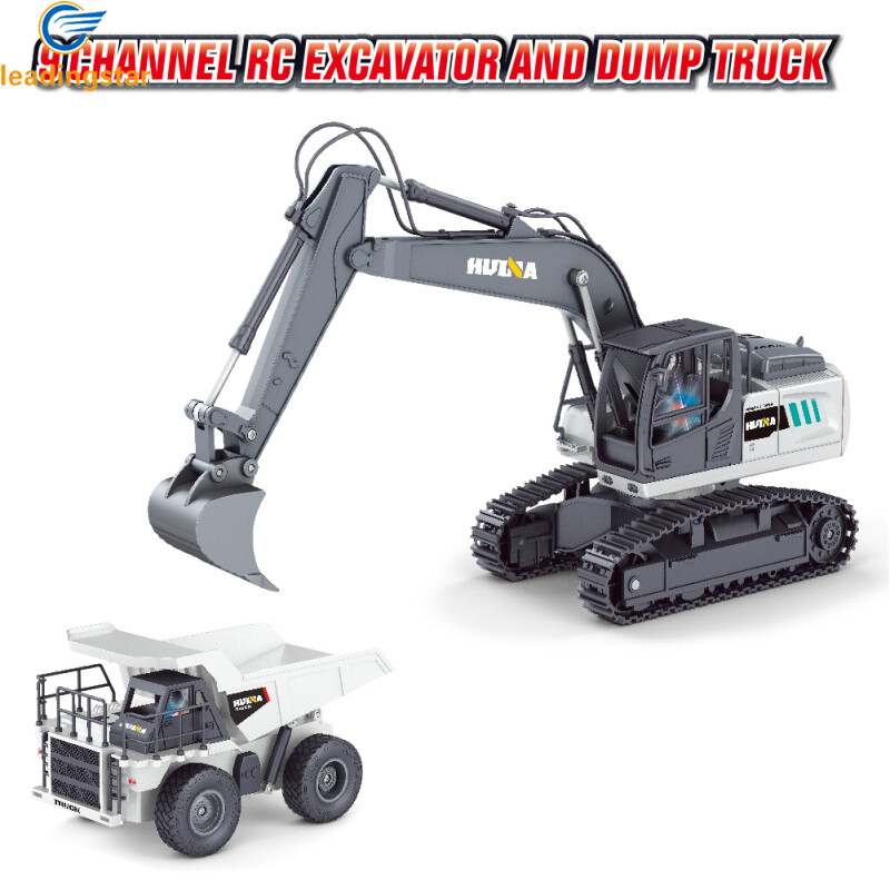 LEADINGSTAR Giao Hàng Nhanh Huina 1559 1:24 Máy Xúc Điều Khiển Từ Xa Xe Ben Bán Hợp Kim 9 Kênh Mẫu Xe Rc Bộ Đồ Chơi Quà Tặng Cho Trẻ Em【cod】