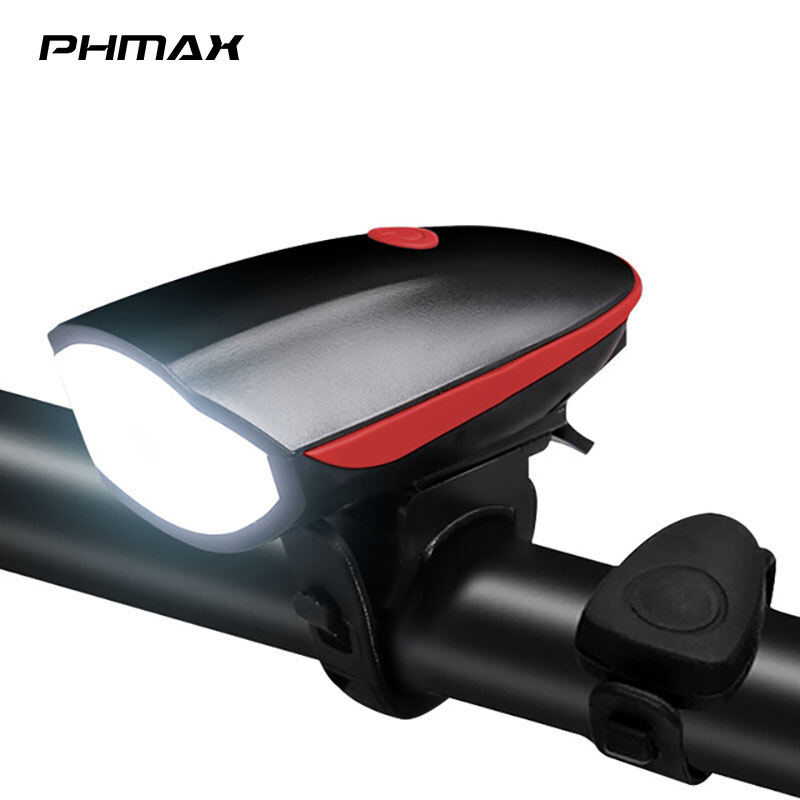 Phmax đèn xe đạp đèn còi xe đạp leo núi chống nước 1200mah sạc usb ipx5 đèn pin led bộ đèn hậu đèn pha đạp xe