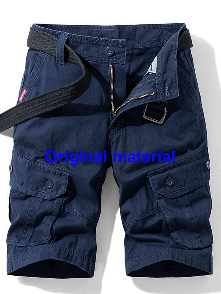 Xoriginal tinh khiết chất lượng cao cotton nhiều túi quần short hàng hóa Quần nam ống đứng dáng rộng thường ngày giản dị quần mỏng mùa hè giản dị quần vừa cotton thương hiệu hợp thời trang