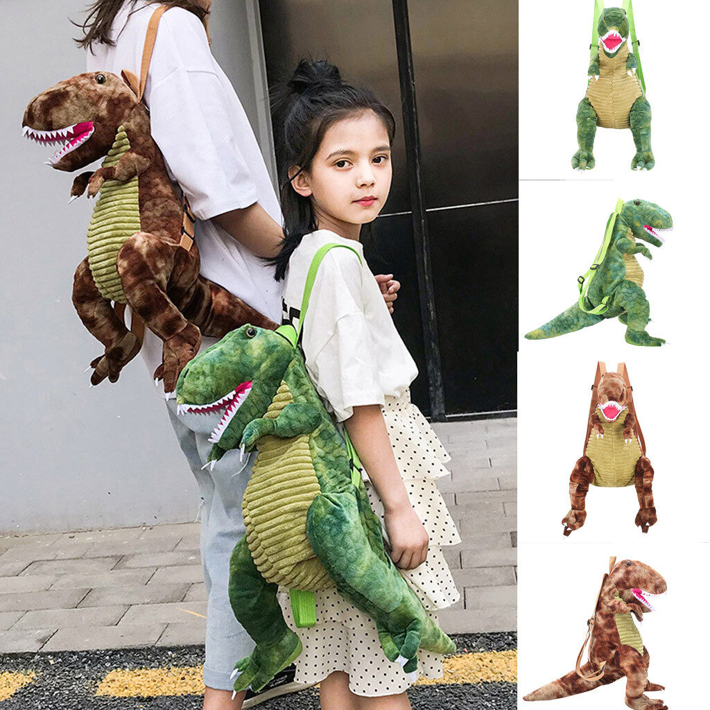 Cha mẹ-con Túi khủng long trẻ em mới Ba lô to phong cách hoạt hình khủng long backpaack