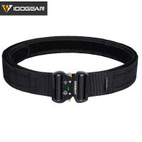 IDOGEAR 2นิ้วเข็มขัดยุทธวิธีQuick Release Buckleโลหะเลเซอร์การรบแบบMOLLE Mens Two In Oneเข็มขัดCamoด้านในและเข็มขัดด้านนอกยุทธวิธีเดินป่าตั้งแคมป์Wargameทหารอำพรางในสนามรบเข็มขัด