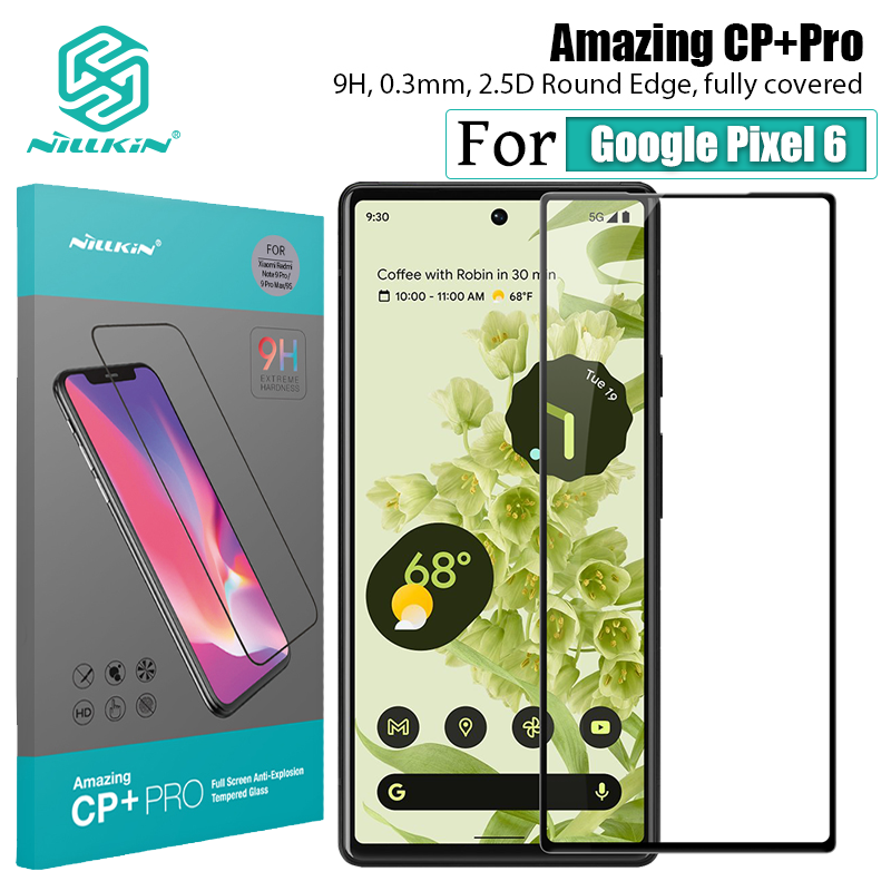 Nillkin 2.5D Đầy Đủ Vỏ Bọc Kính Cường Lực Cho Google Pixel 6 Miếng dán màn hình điện thoại CP + Pro Chống Cháy Nổ Bảo Vệ Màng Kính Cường Lực