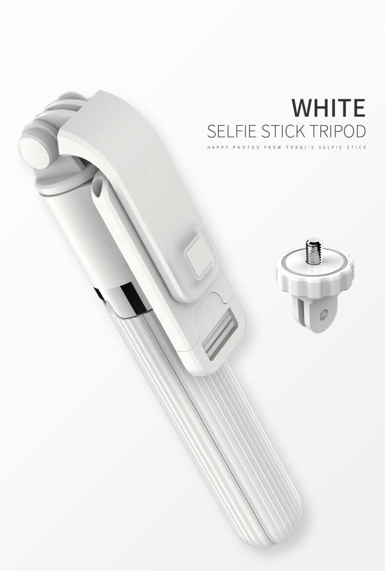 2021ใหม่4 In 1 L03บลูทูธไร้สายแบบพกพา Selfie Stick ขาตั้งกล้องขยายได้ขาตั้งกล้องขาเดียวพับได้สำหรับ IOS Android iPhone 12 Pro กล้อง Gopro [พร้อมสต็อก]