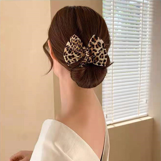 Kẹp tóc hoa voan nơ lớn cho nữ kẹp tóc nơ cho nữ kẹp tóc kẹp đầu muỗng phía sau phụ kiện tóc