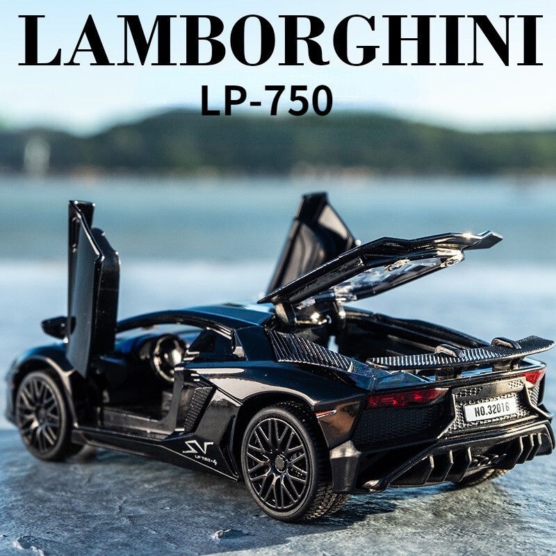WJ 1 32 Lamborghini alloy diecast car model Aventador SV LP750