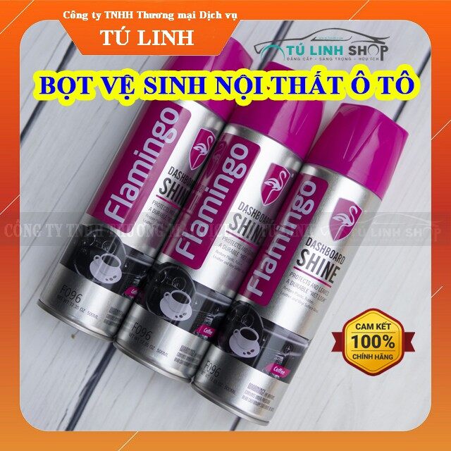 Bình xịt vệ sinh taplo và nội thất xe ô tô Flamingo Hương cà phê
