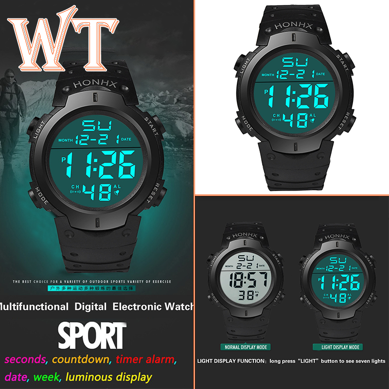 Đồng Hồ Đeo Tay Trẻ Em WT Cho Lịch Dạ Quang Casio Đồng Hồ Chống Thấm Nước Nam Nữ Sinh Viên Led Đồng Hồ Đeo Tay Trẻ Em Điện Tử