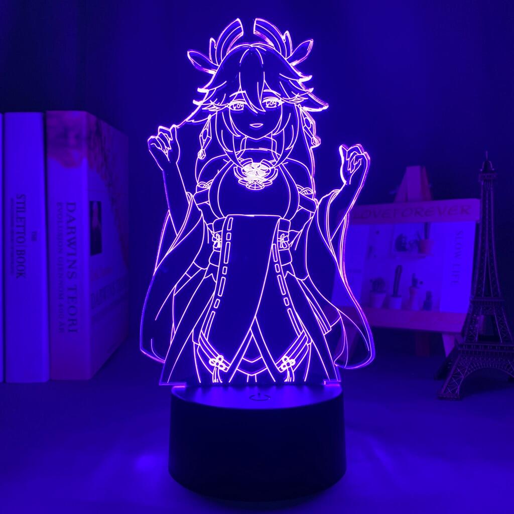 Đèn Led 3d Genshin Impact Yae Miko Cho Trẻ Em Trang Trí Phòng Ngủ Quà Tặng Sinh Nhật Trẻ Em Đèn Ngủ Led Genshin Impact Genshin Impact