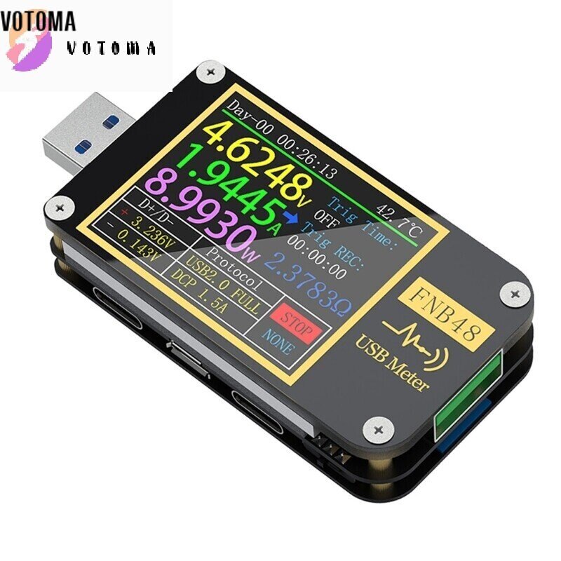 Ihho6419 thiết bị kiểm tra usb kích hoạt fnb48 pd, vôn kế sạc nhanh qc4 + pd3.0 2.0 pps ampe kế máy dò giao thức điện áp dòng điện
