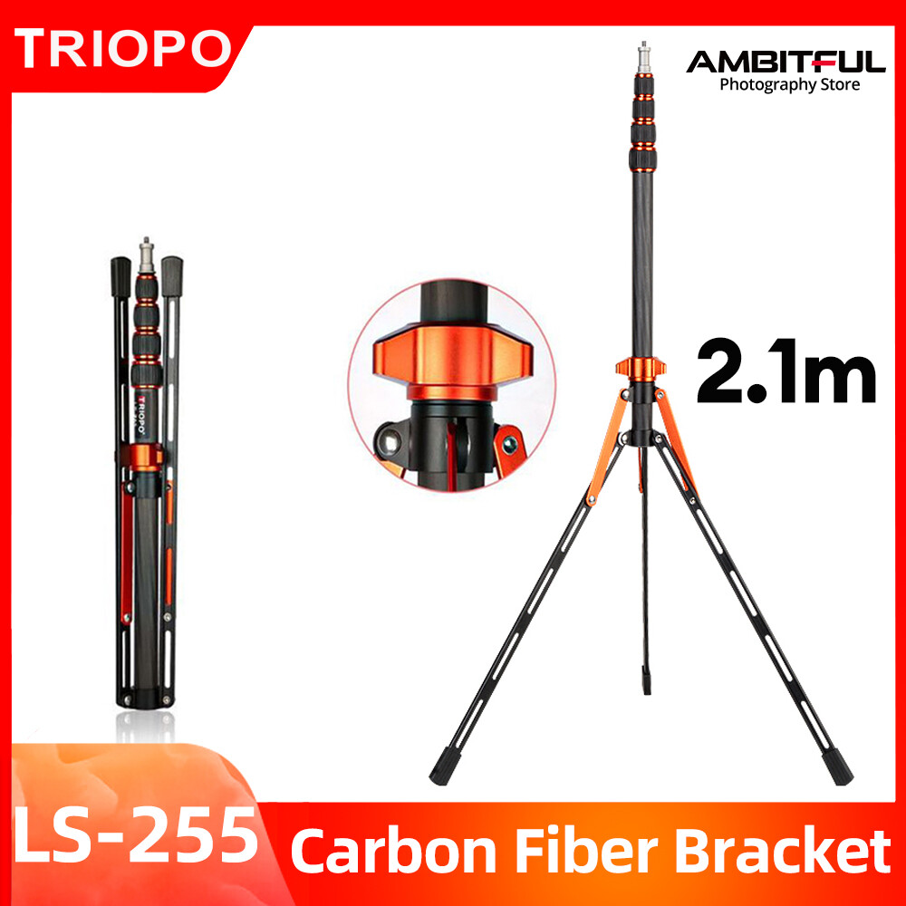 Triopo giá đỡ bằng sợi carbon giá đỡ máy ảnh giá đỡ đèn di động cho máy ảnh giá đỡ ba chân nhỏ gọn nhẹ chuyên nghiệp cho du lịch