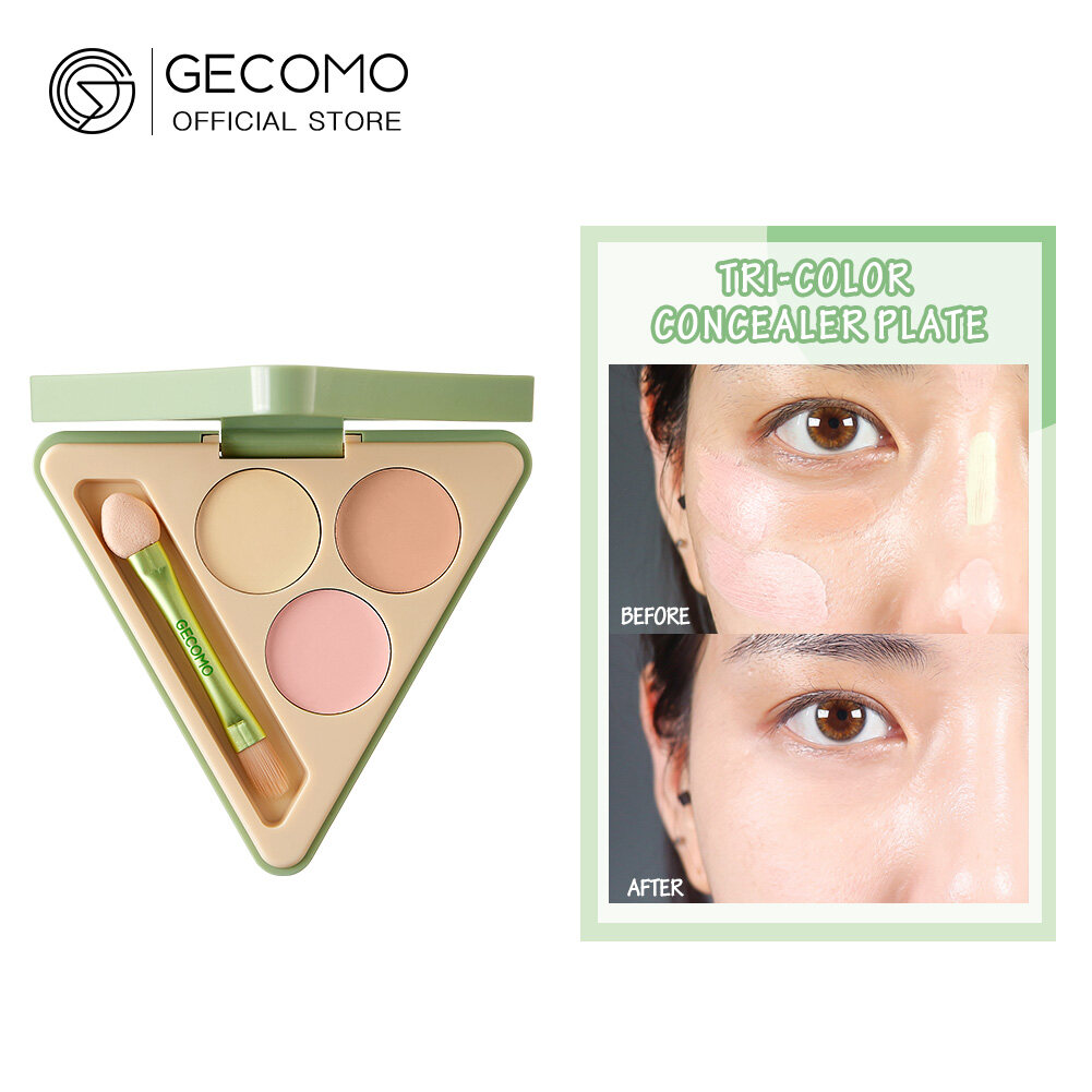 Gecomo design 3 in 1 concealer palette 3 colors,GECOMO Perfect Cover Face