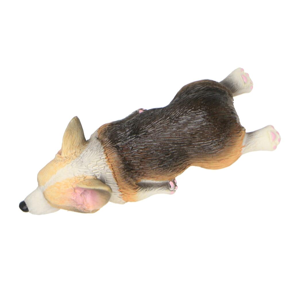 Various Miniature Lying Corgi Dog Ornament Flower Pot Figurine Terrarium Bonsai Home Garden Wedding Decor