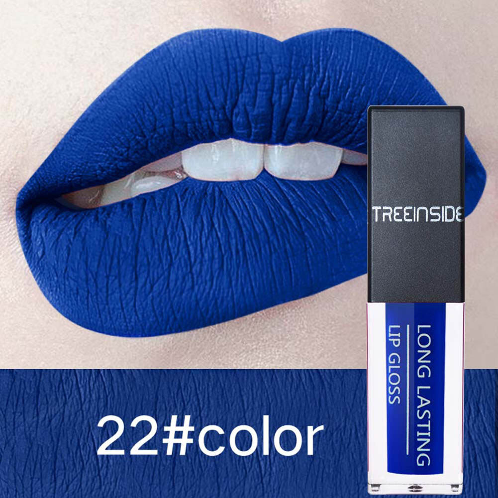 blue lip color