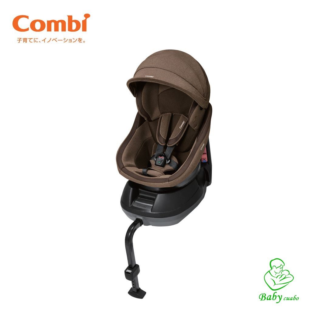 Ghế ngồi ô tô Combi Culmove xoay 360° nâu socola