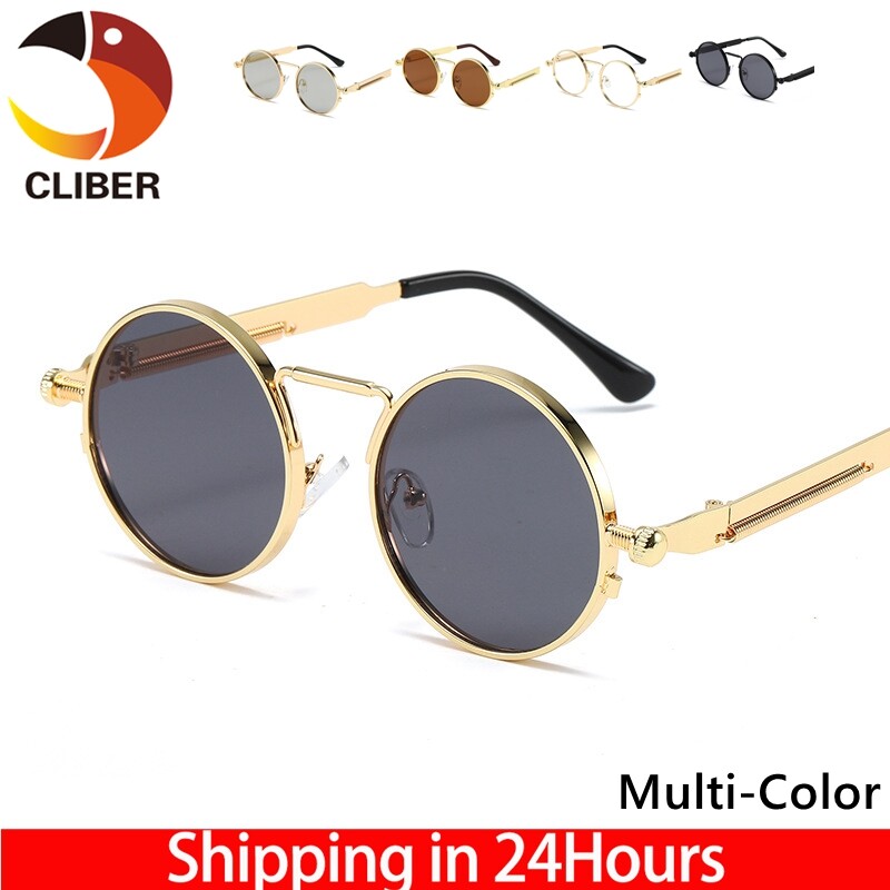 Kính Râm CLIBER Cho Nam Kính Râm Gương Tròn Phong Cách Thể Thao Ngoài Trời Thiết Kế Thương Hiệu Thời Trang Kính Râm UV400 Lái Xe Câu Cá