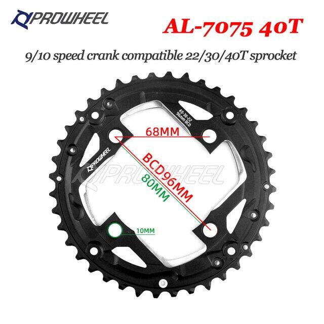 PROWHEEL Bánh Xích Tròn 64/96/104BCD Bánh Xích Xe Đạp Leo Núi MTB22T 24T 30T 32T 40T 42T 44T Bộ Phận