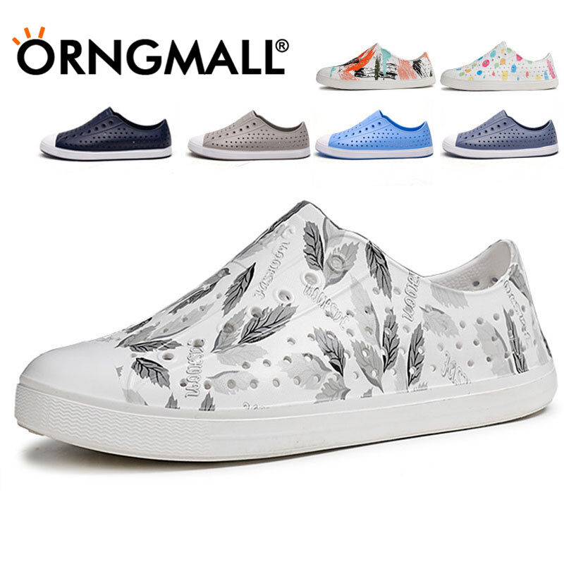 ORNGMALL Unisex Dép giày dẻo Mùa Hè Trẻ Em giày làm vườn Bãi Biển Rỗng dép giày sục màu kẹo Dép đi biển chống nước Dép Kích Thước 26-45 Cho Trẻ Em Và Người Lớn