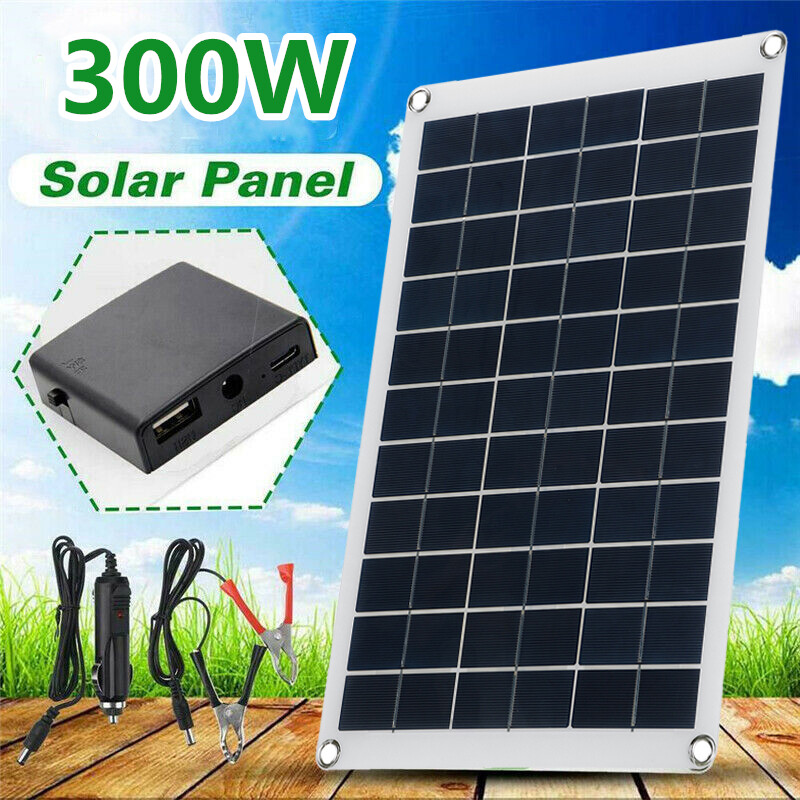 】 bán linh hoạt mono bộ tấm pin năng lượng mặt trời hoàn chỉnh kép 12/18v usb điện một chiều solar bộ sạc pin với tùy chọn 10a/100a điều khiển năng lượng mặt trời cho xe du thuyền rv đèn sạc ngoài trời