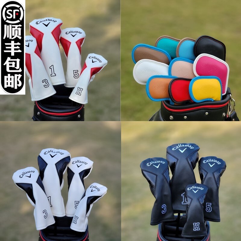 ◘ Callaway Callaway Câu lạc bộ bằng gỗ thiết lập bộ sắt gậy đánh golf Set Head Cover đầu bi nắp bảo vệ Bìa