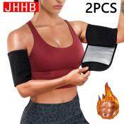 Sauna Arm Trimmer Bands - Adjustable Compression Sleeves (2 Pack)