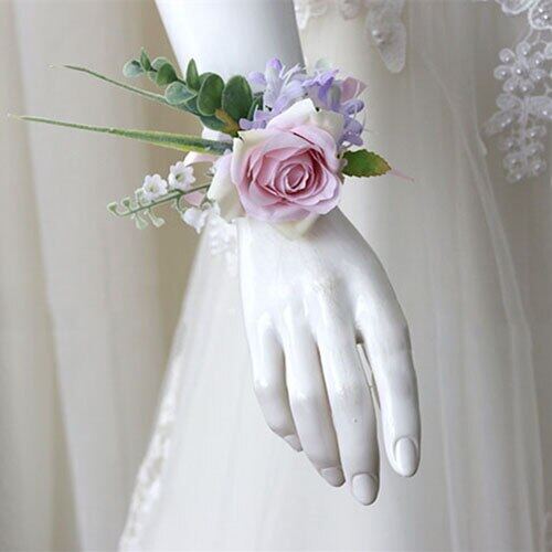 30065-pink wrist corsage boutonniere wedding  (25)_副本