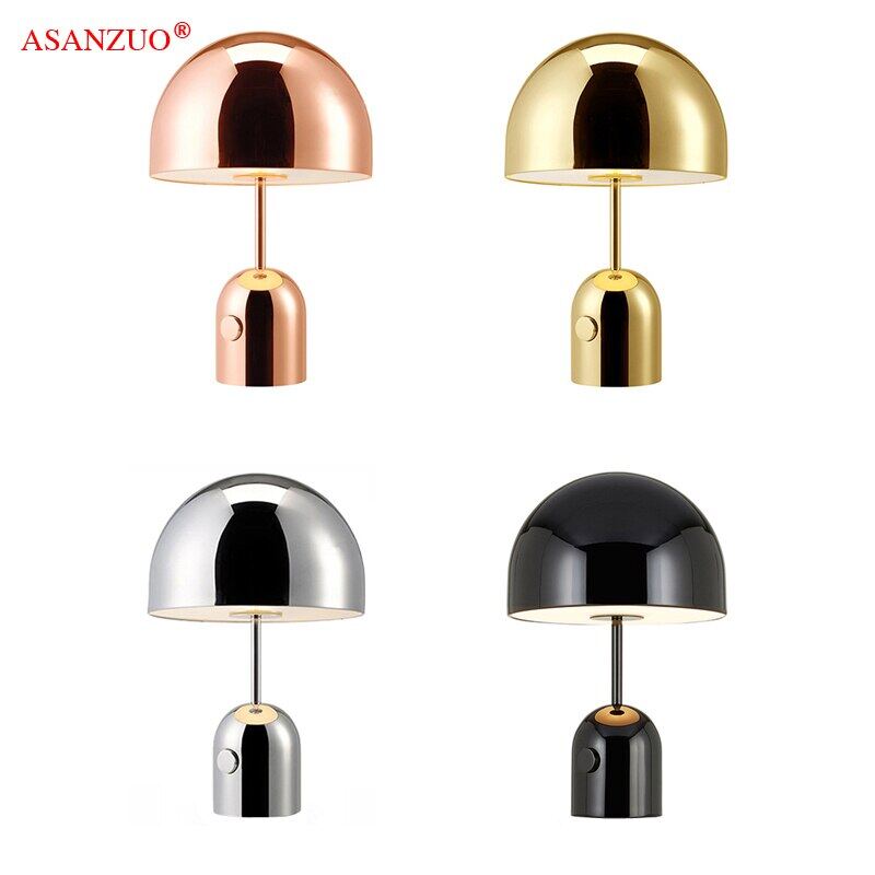 bedside table lamps rose gold