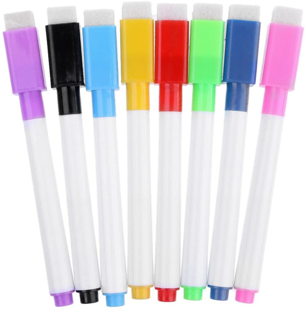 8 Cái Bảng Từ Tính Bút Bút Dạ Xóa Được Đồ Dùng Học Tập Văn Phòng (Nhiều Màu)