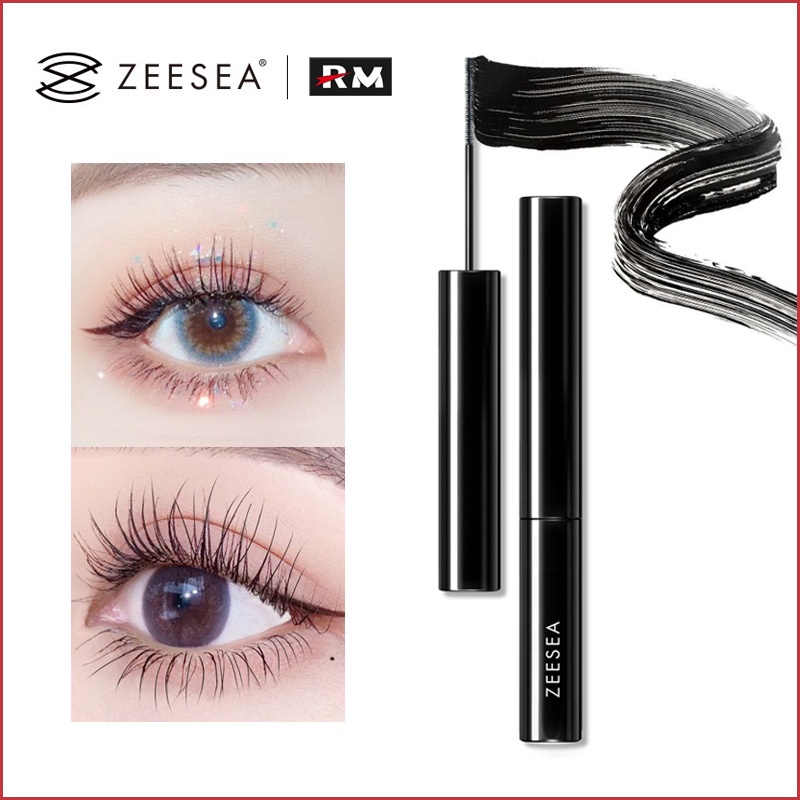 【 100% mascara mascara chuốt mi dày cong dài lâu mi nối dài mascara nữ nhanh khô và không thấm nước không dễ nhòe nước ấm có thể tẩy trang