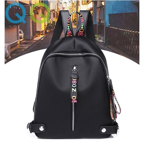 READY STOCK QQ Korea Style Outdoor Bag Waterproof Nylon Backpack